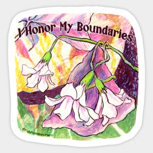 I Honor My Boundaries Sticker